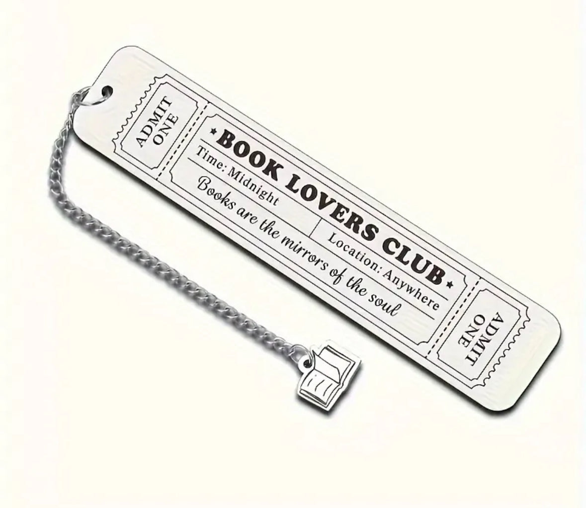 Book Lovers Metal Bookmark