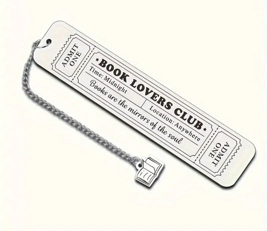 Book Lovers Metal Bookmark